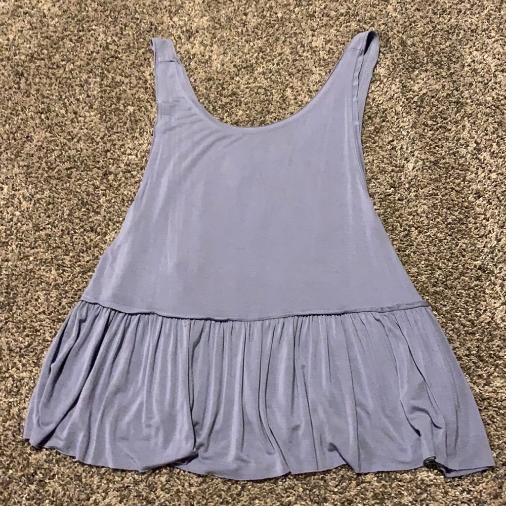 Blue/Purple Flowy Tank Top